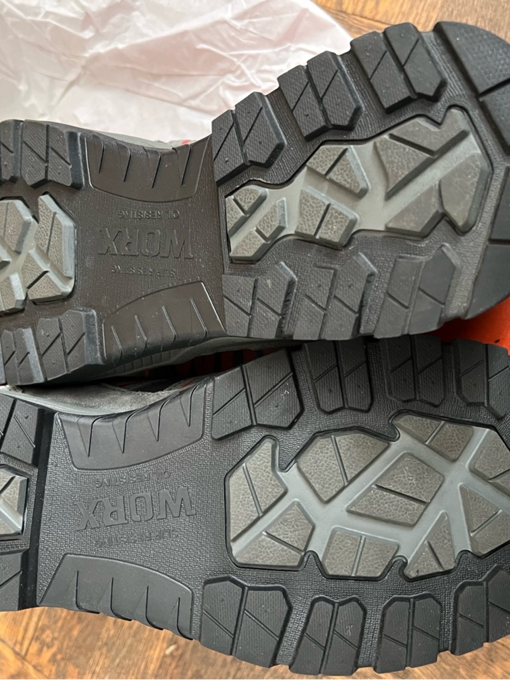 Worx by Red Wing Shoes Men's Steel toe Work Shoes -GREY/BLACK NEW IN BOX - Picture 6 of 8